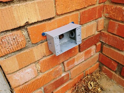 electrical box in brick wall|mount electrical box on brick.